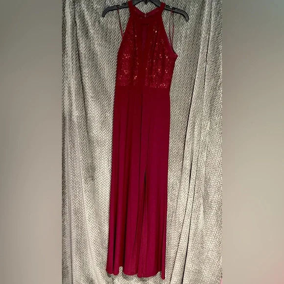 nightway burgundy dress Nightway 21917A
